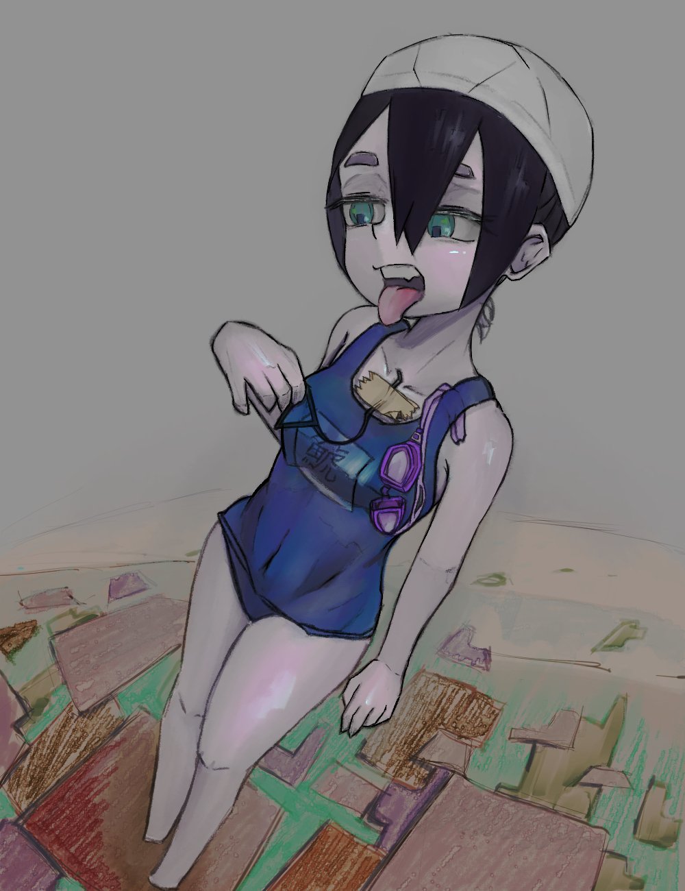 スク水ロリのイラストを描きました 熊野雀 Note