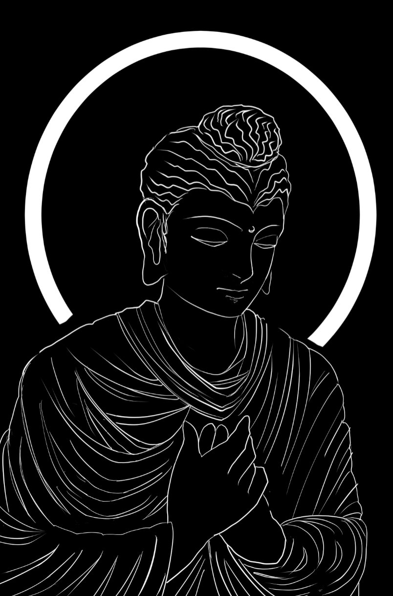 仏教イラスト トリコロール Note