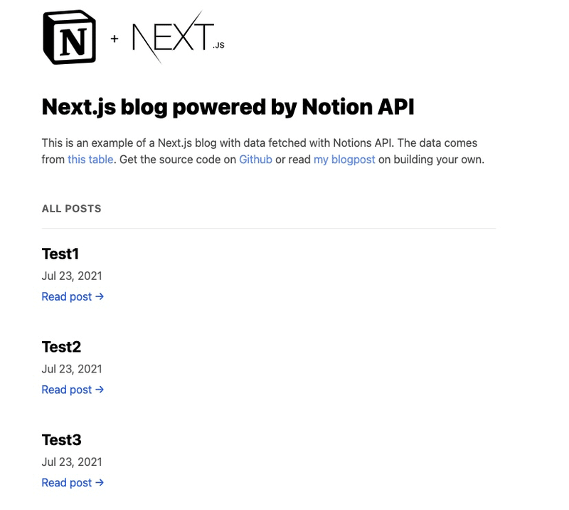 Notion API でブログを作った
