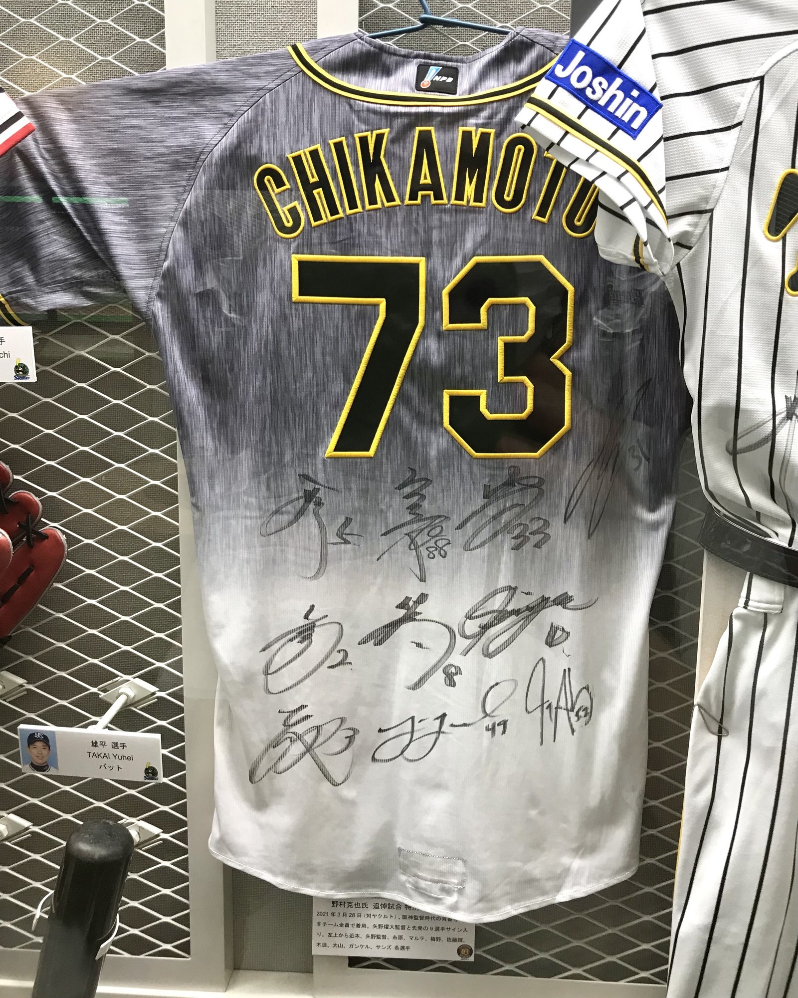 元ヤクルト雄平選手サインバット 軽い