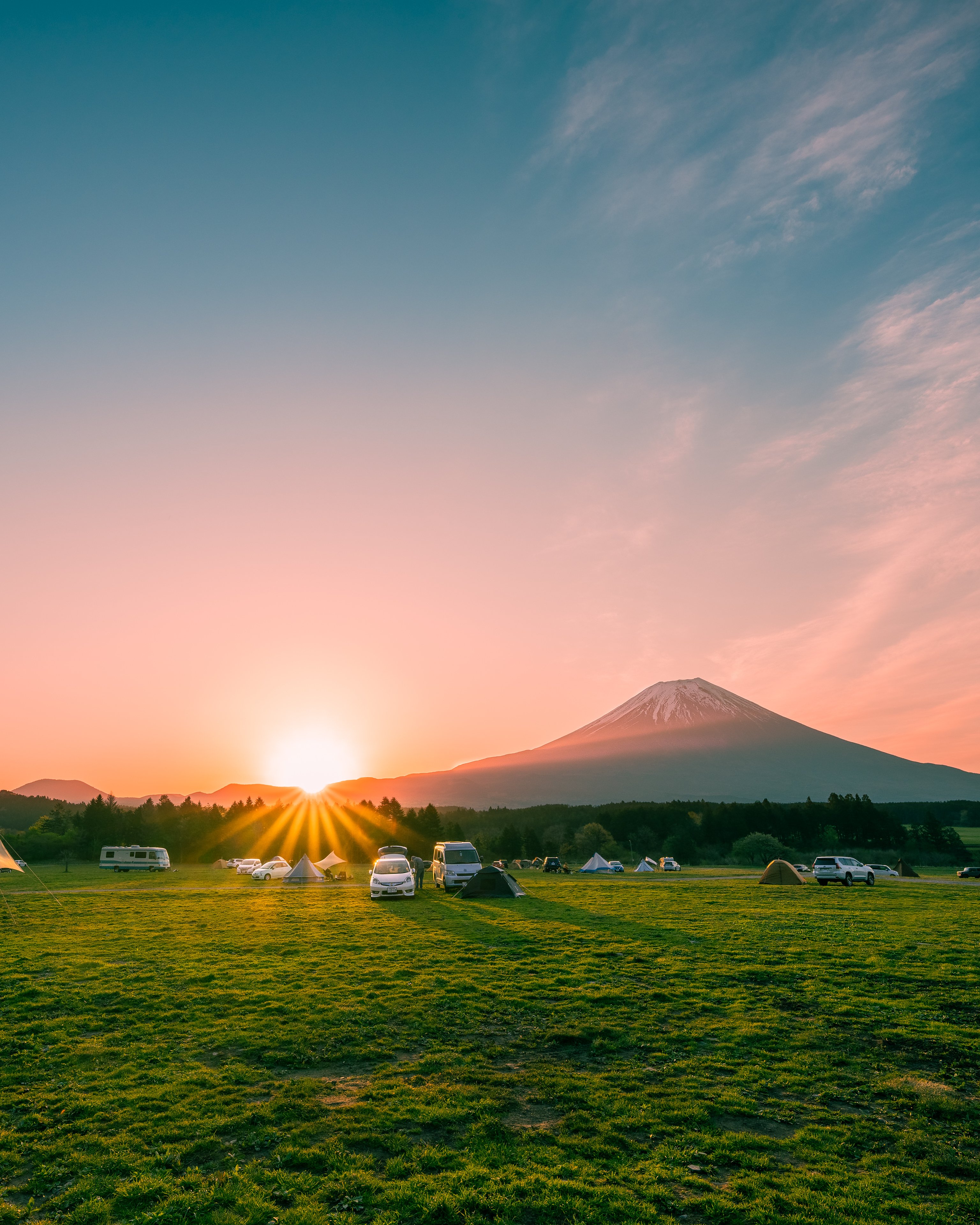 富士山と朝日 Sunrise At Mount Fuji Japan Takuya Akahoshi Note