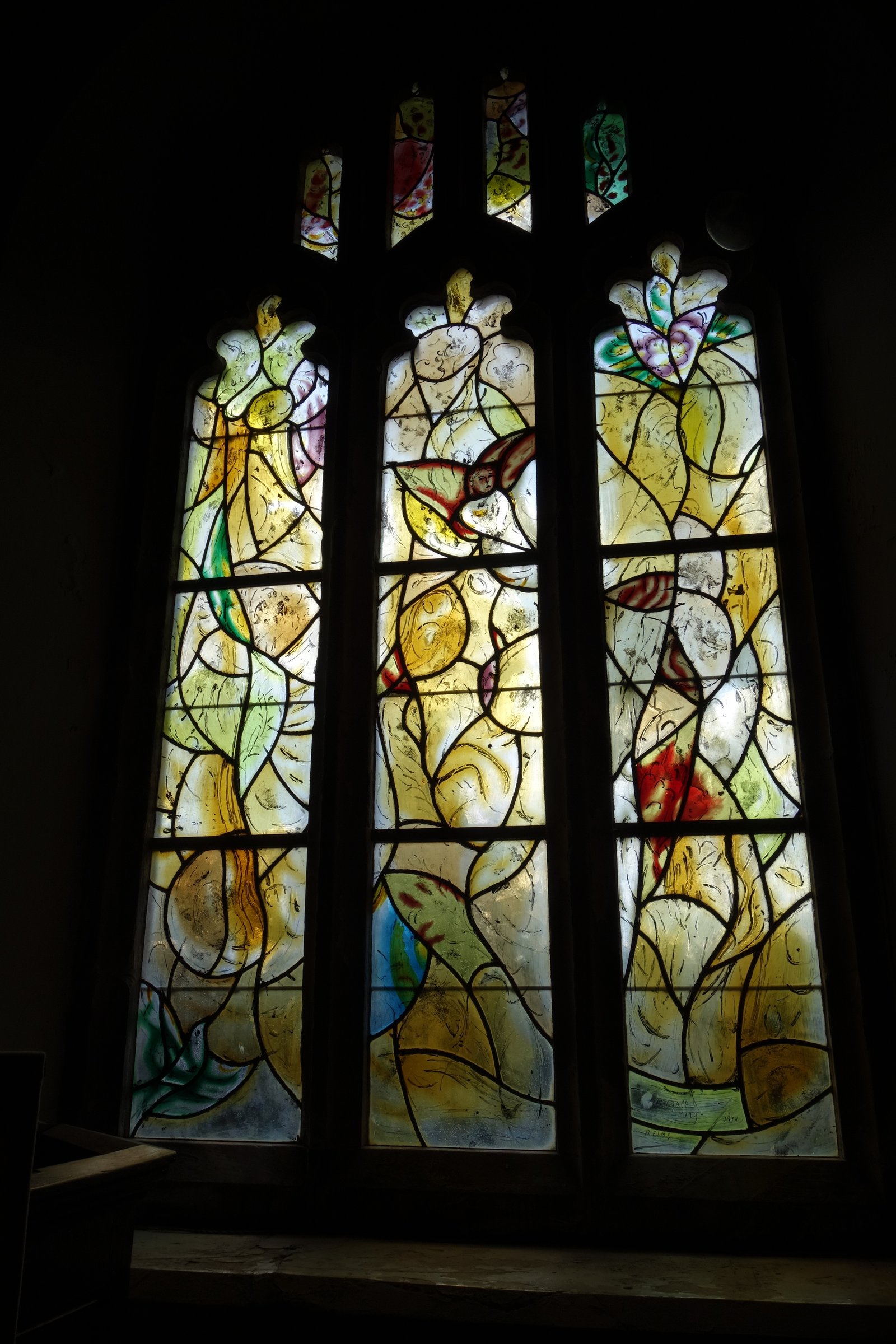 ジャン・ハガラ ステンドグラス 少年とお人形 ステファン グラス  