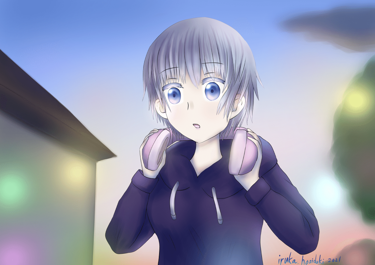 秋の夜 ヘッドホンの外にも音楽 星月イルカ Note