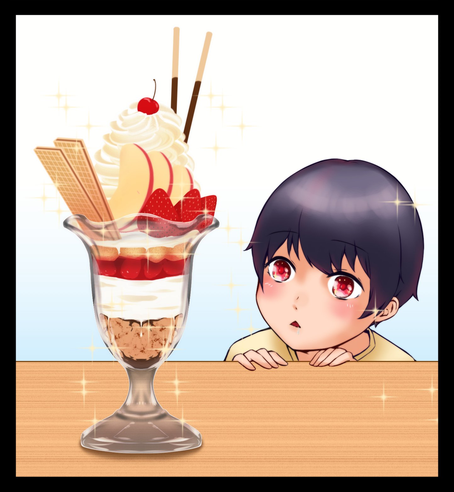 イラスト パフェ 千五百あき Note