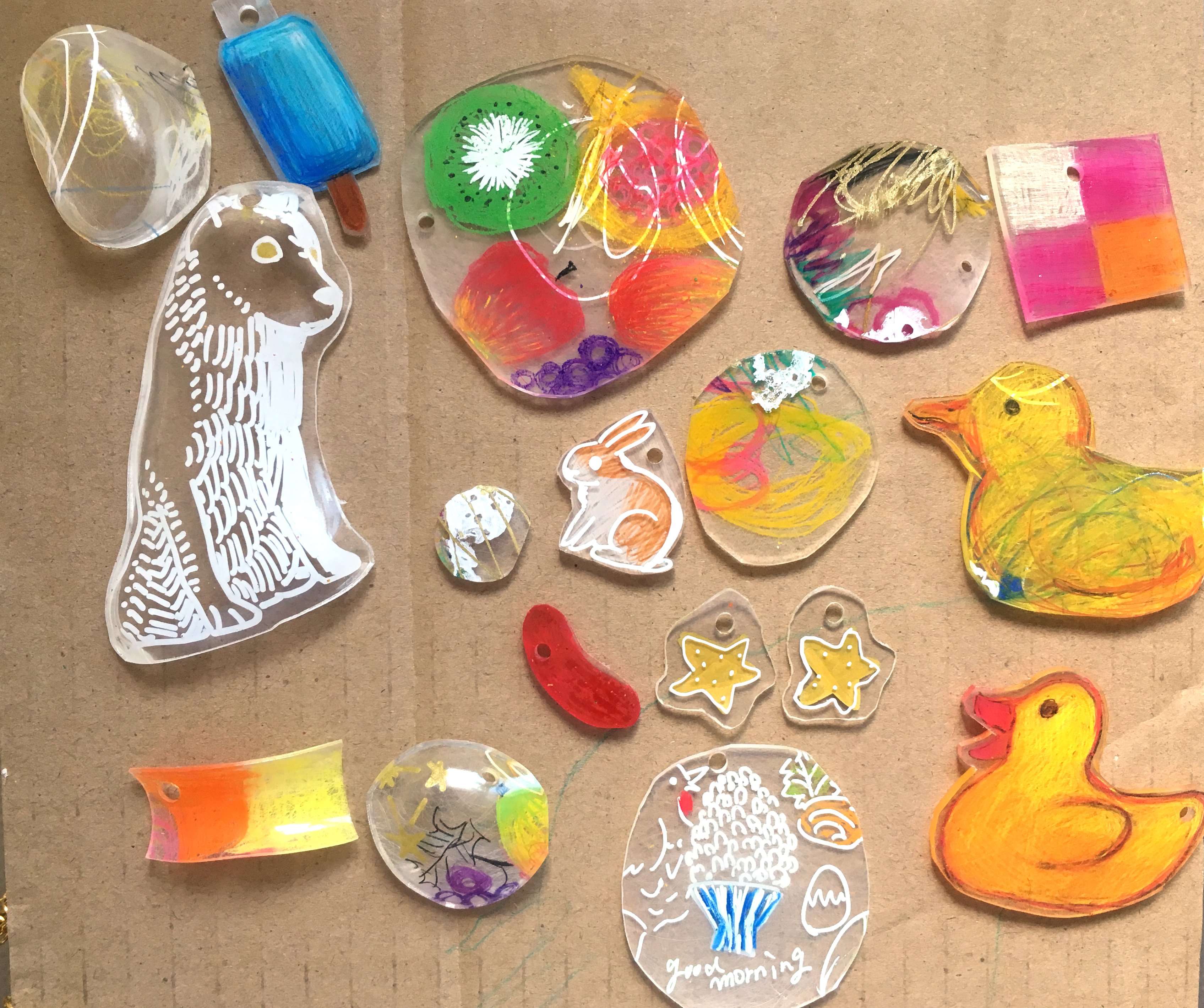 Arts And Crafts プラ板のモビール 19年 キョンヌ Studio Ulalaka Note