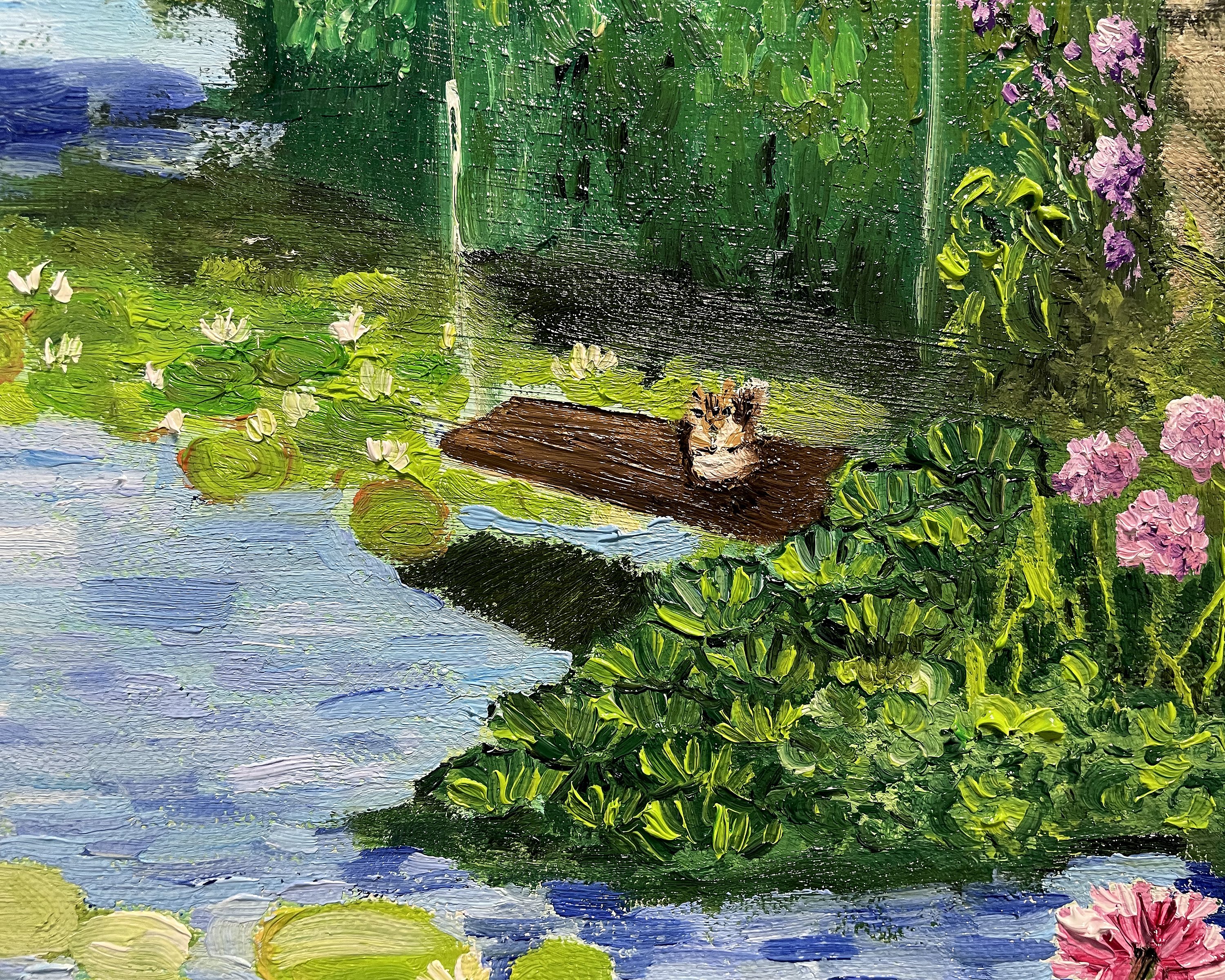 油彩画「方舟の庭」を描きました|芸術 絵画｜雨星立夏 Rikka Amahoshi