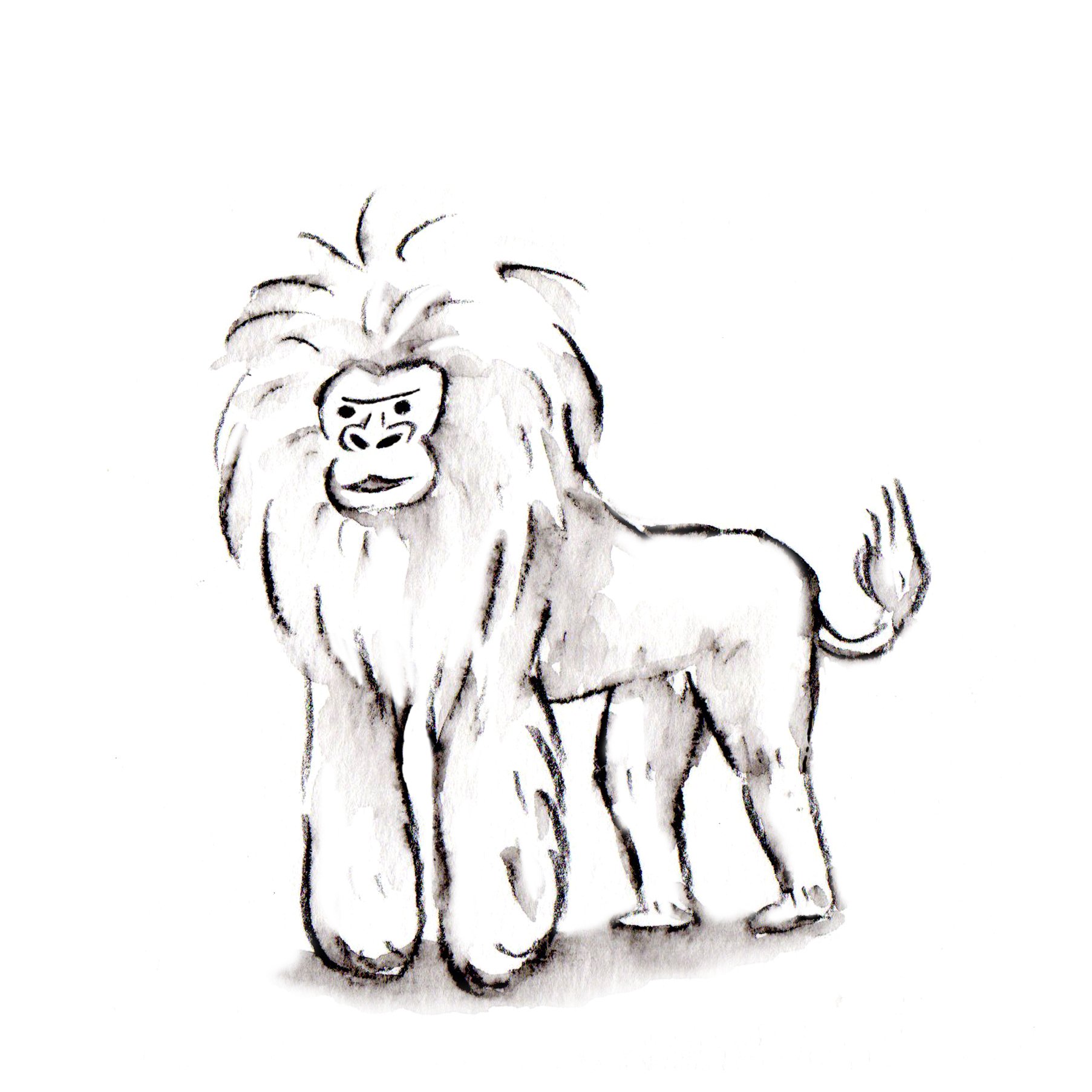 ゴリライオン 🦍🦁ゴリライオン😁｜H E L I