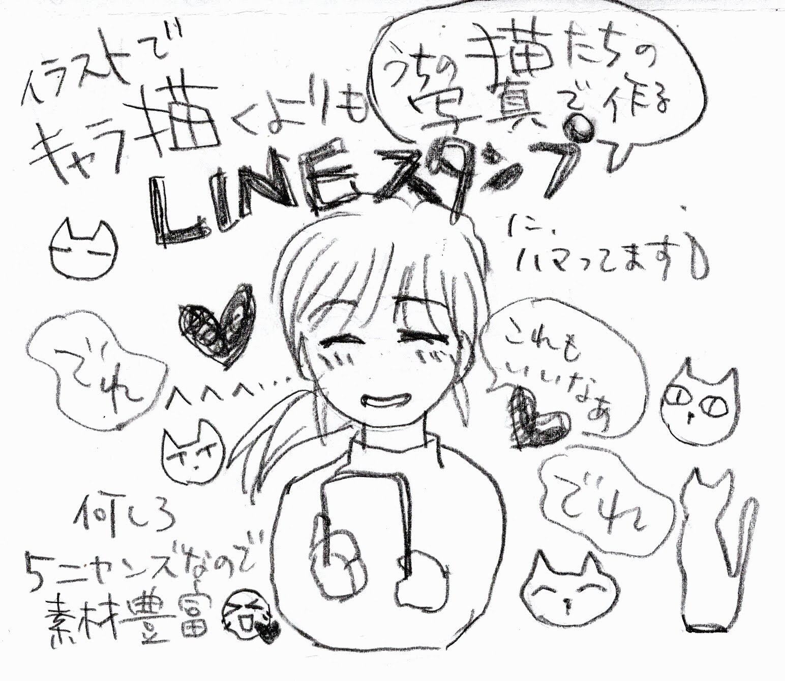 頑張って描かないシリーズ Rinsuzuneko 鈴猫麟 Note