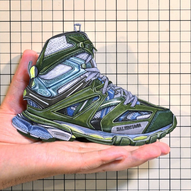 Shoes：01741 “BALENCIAGA” Track Hike High Cut Sneaker