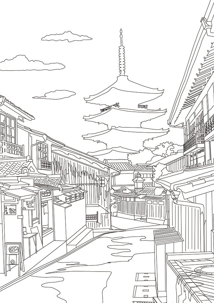 京都 八坂の塔 田中威 Note