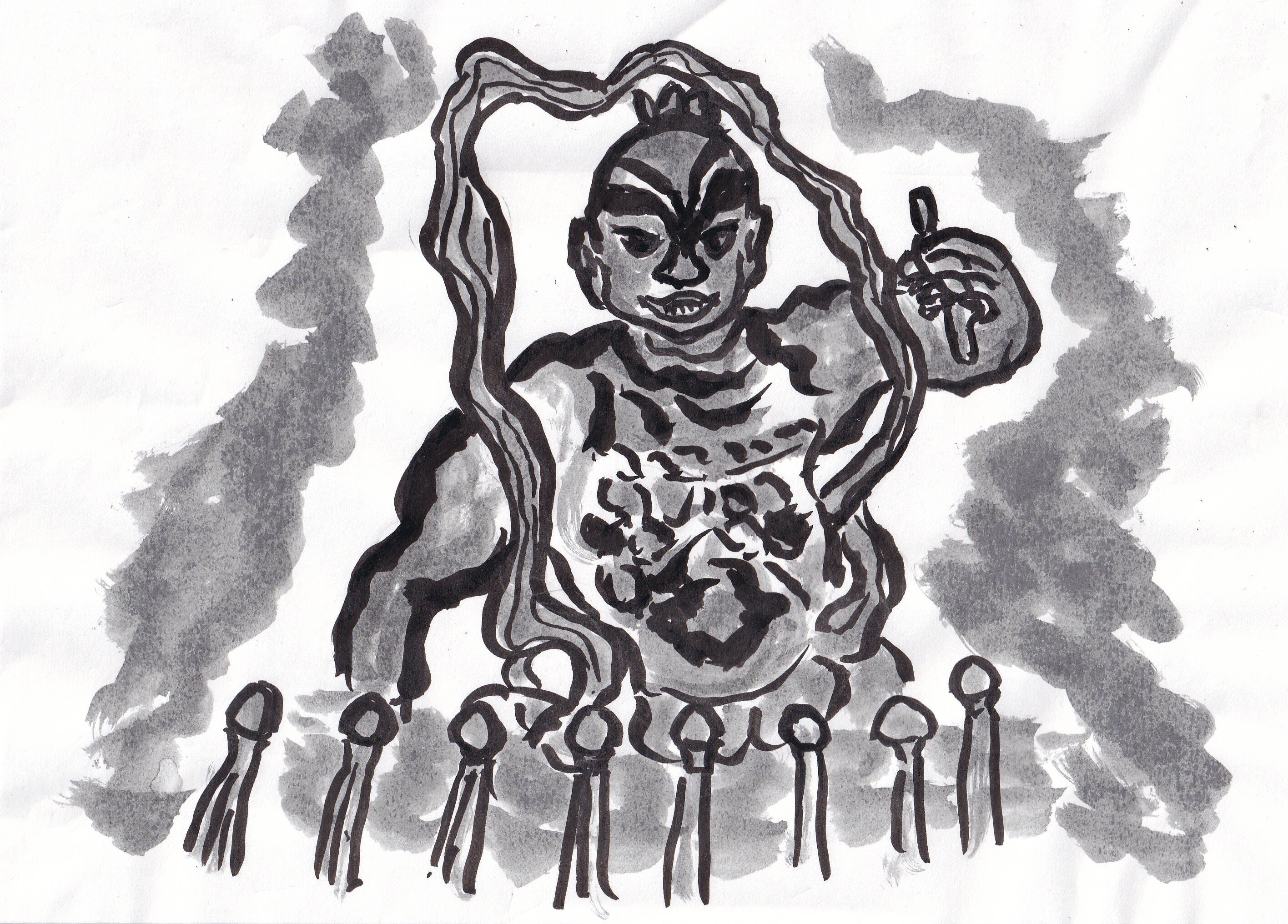 秋寒や仁王の腕の力こぶ 山田幸子フリーアナウンサー Note