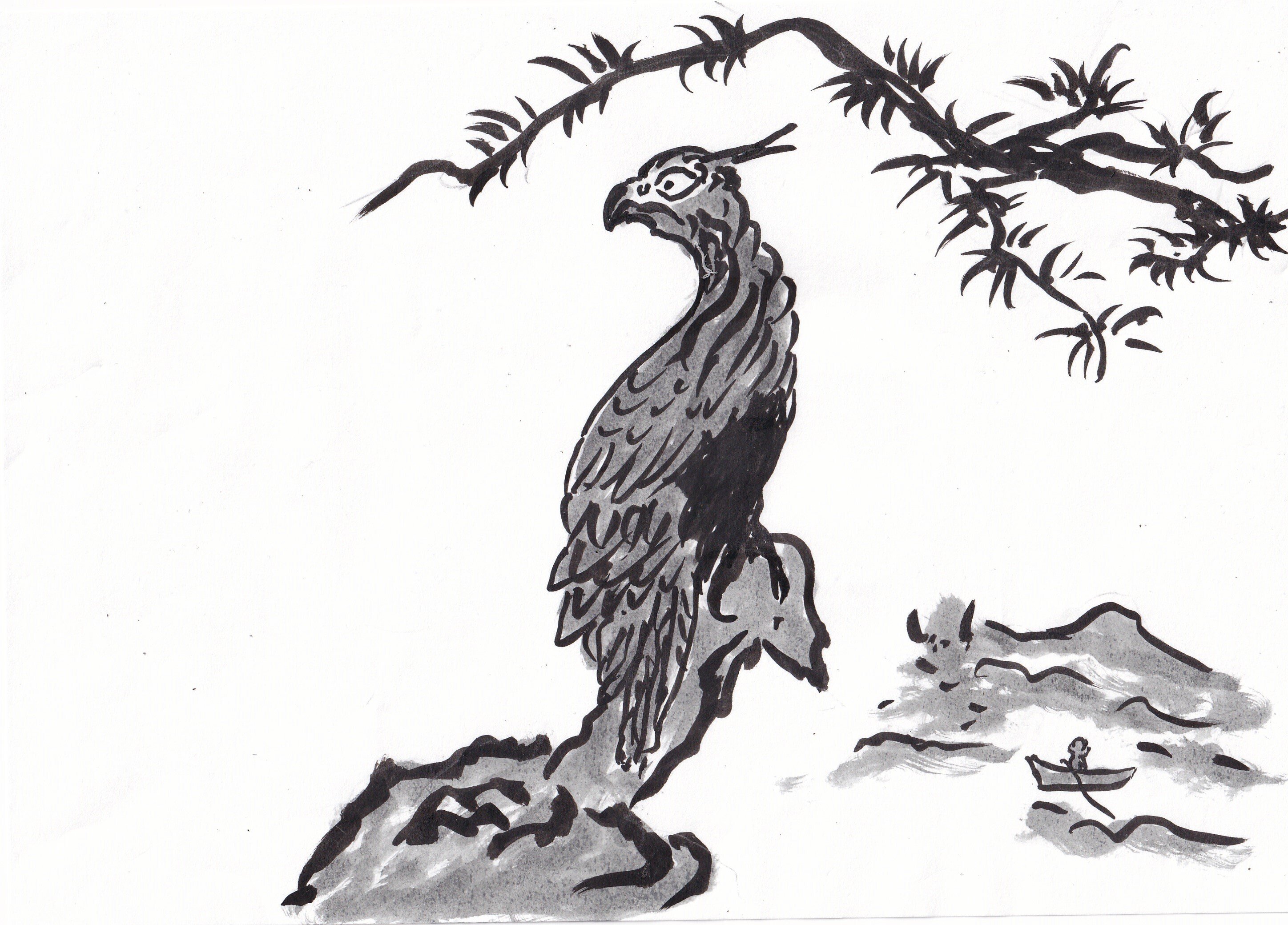 鷹舞うや神の島への渡し舟 山田幸子フリーアナウンサー Note