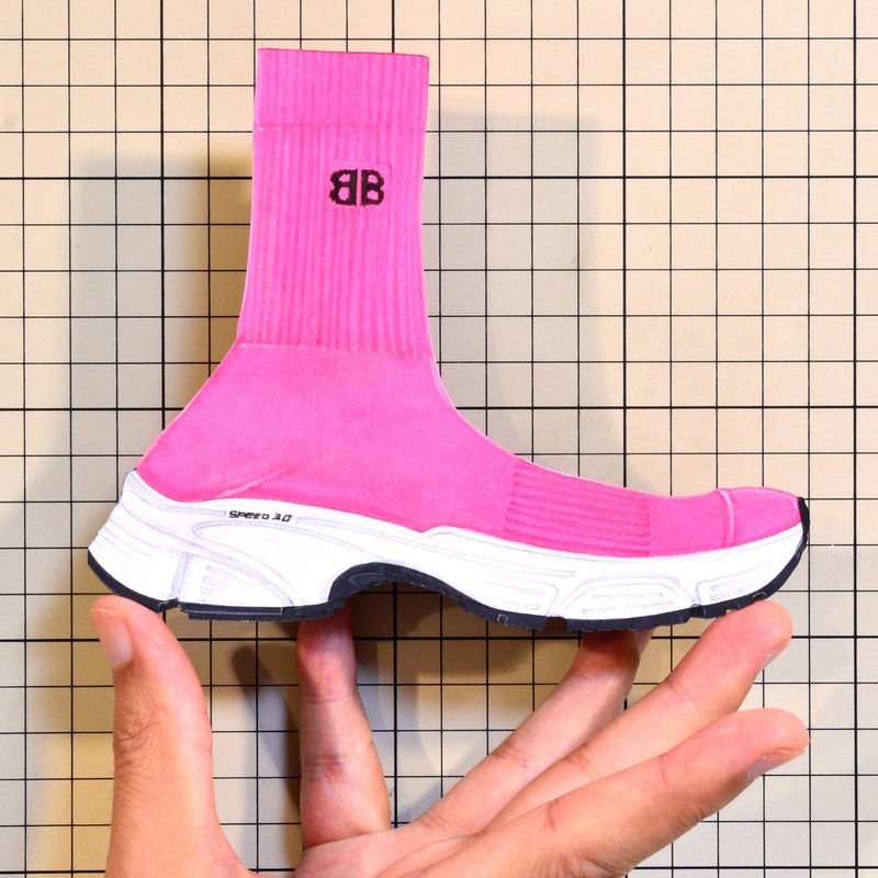 Shoes：01778 “BALENCIAGA” Speed 3.0 Trainers in Pink