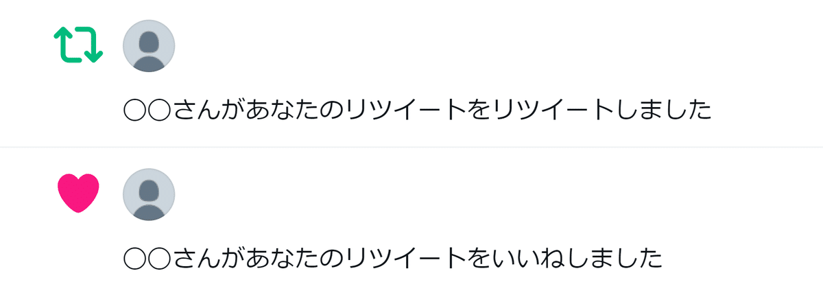 Twitterの通知