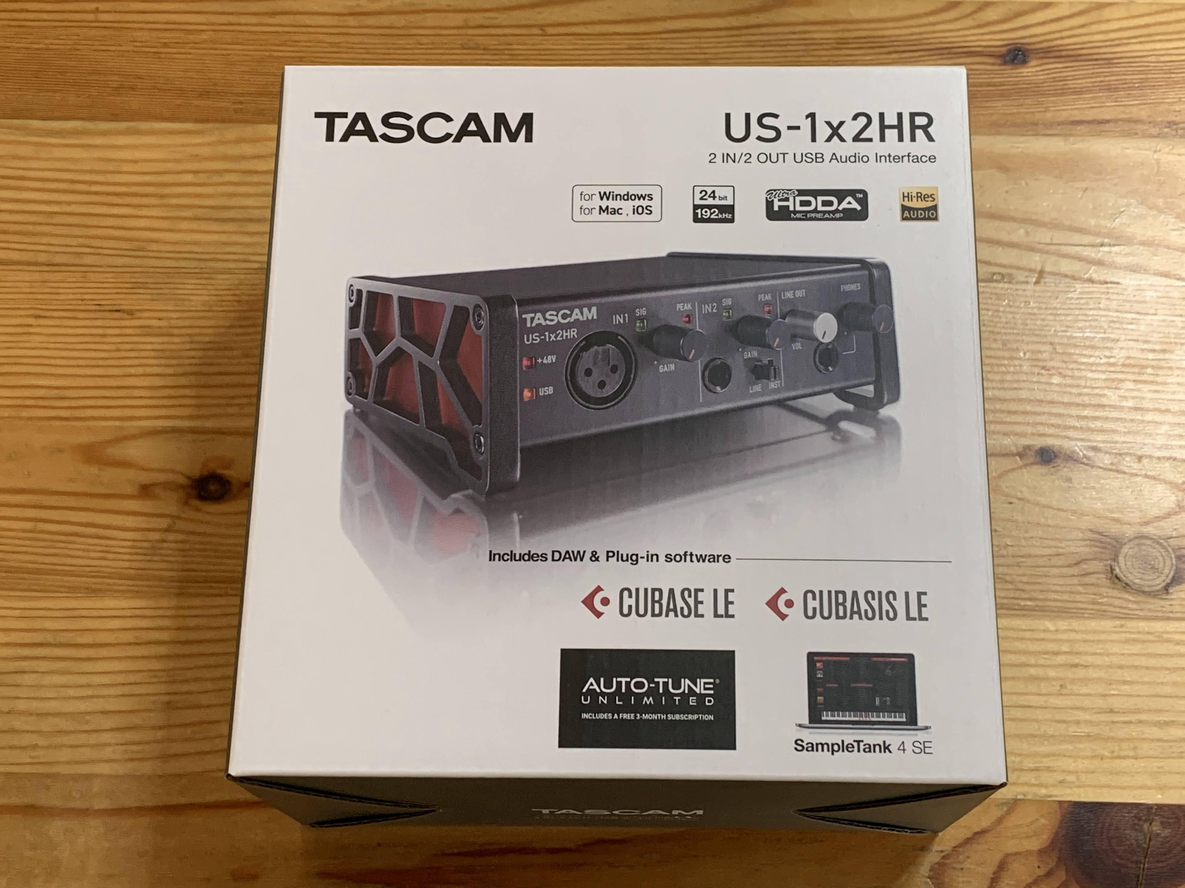 TASCAM US-1x2HR USBオーディオインターフェイス 付属ソフト有り US-1x2HR | 1MIC, 2IN/2OUT 192kHz対応多目的USBオーディオ