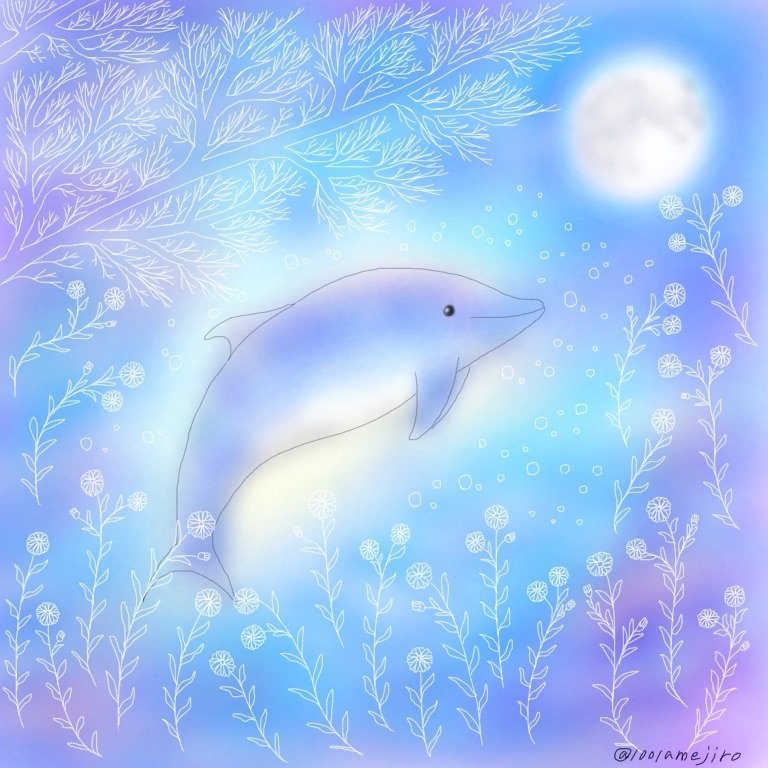 イラスト イルカ あめ あめじろう Note