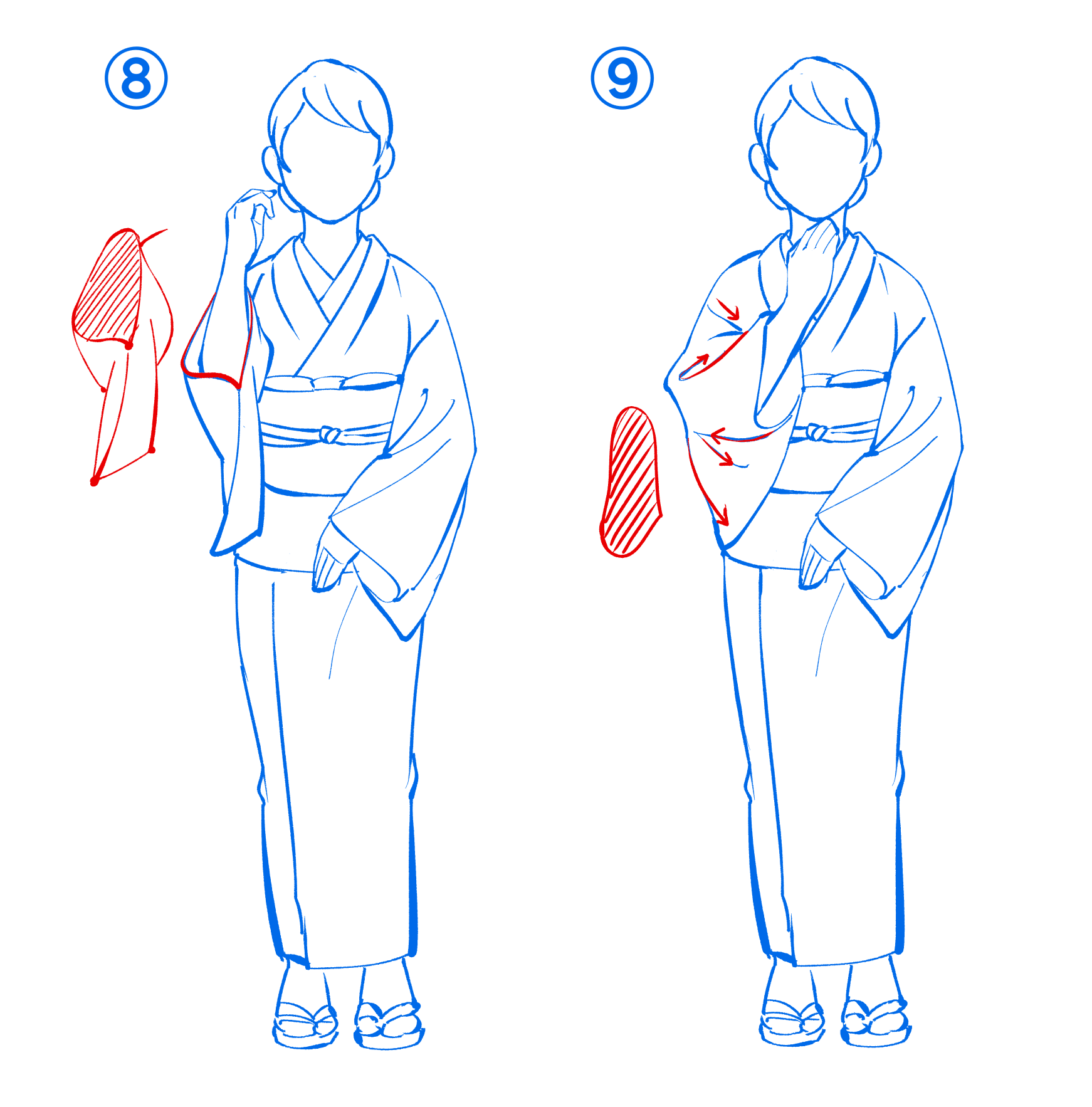 構造がわからなくても大丈夫 それっぽく着物を描く方法 Kuaイラストレーションコース Note 構造がわからなくても大丈夫 それっぽく着物を描く方法 Kuaイラストレーションコース Note