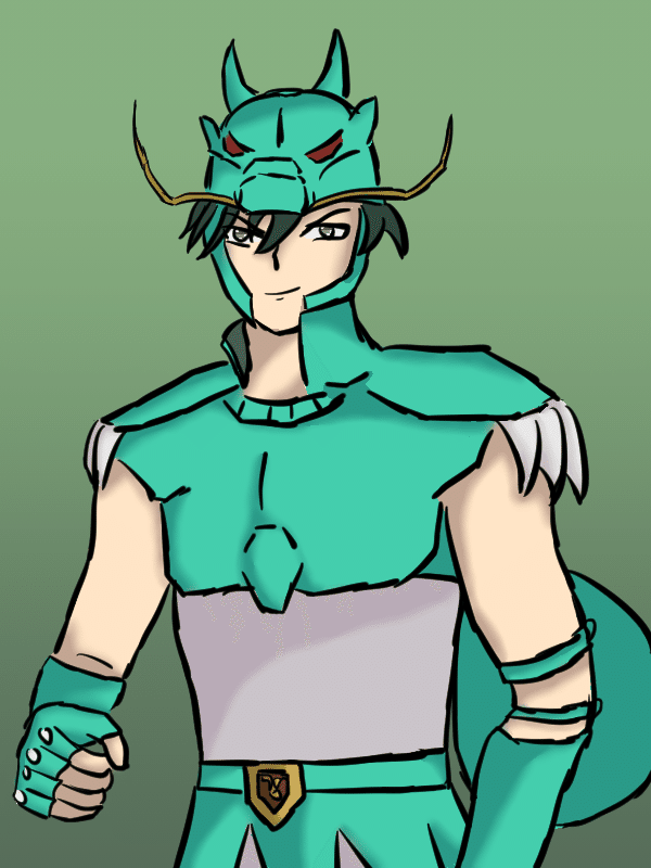 聖闘士星矢 龍星座の紫龍 イラスト ピラフドリア Note