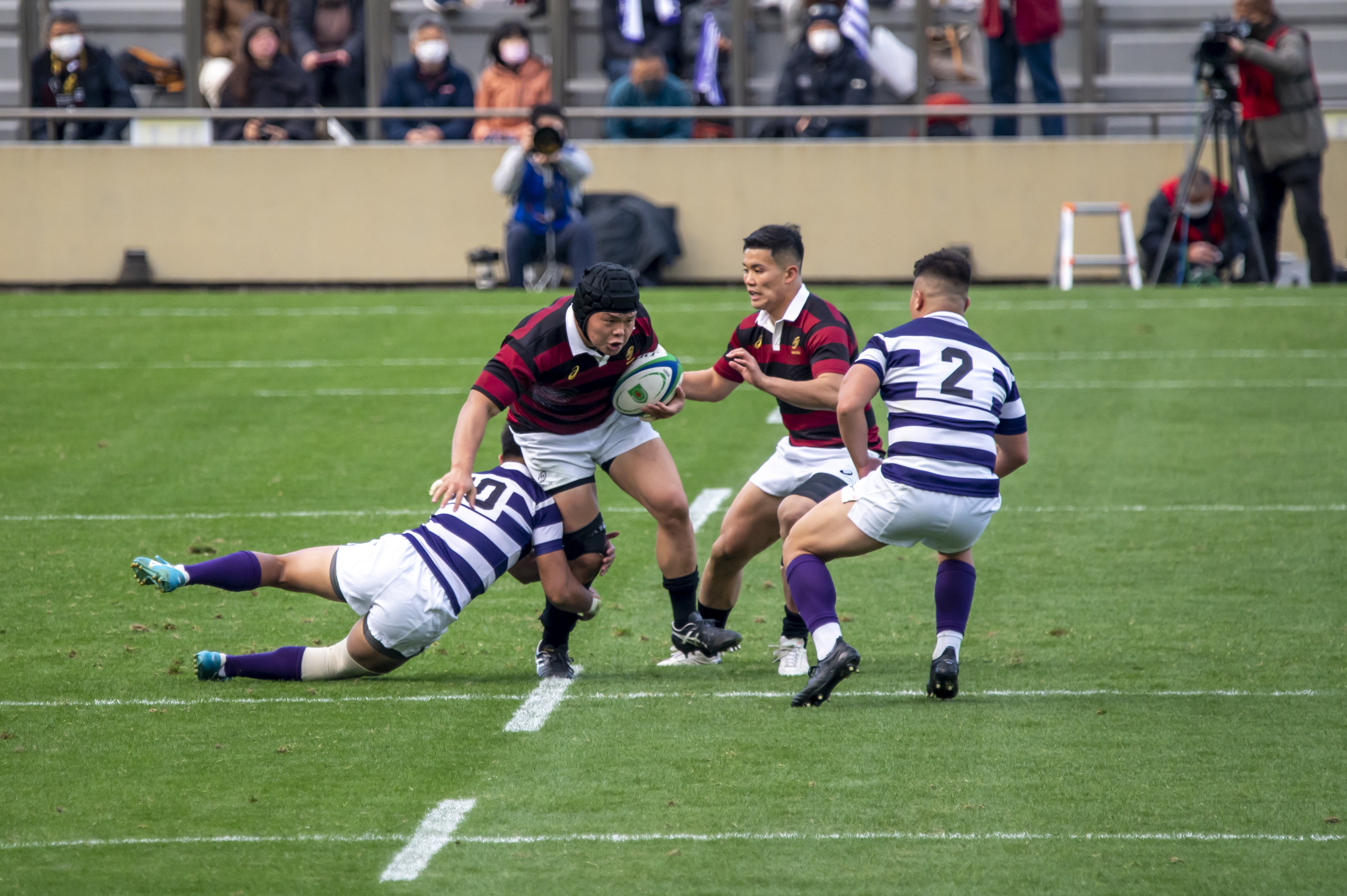 関東大学ラグビー対抗戦21 伝統の明治大学ー早稲田大学 後半 秩父宮ラグビー場 ゴールドラッシュ Note