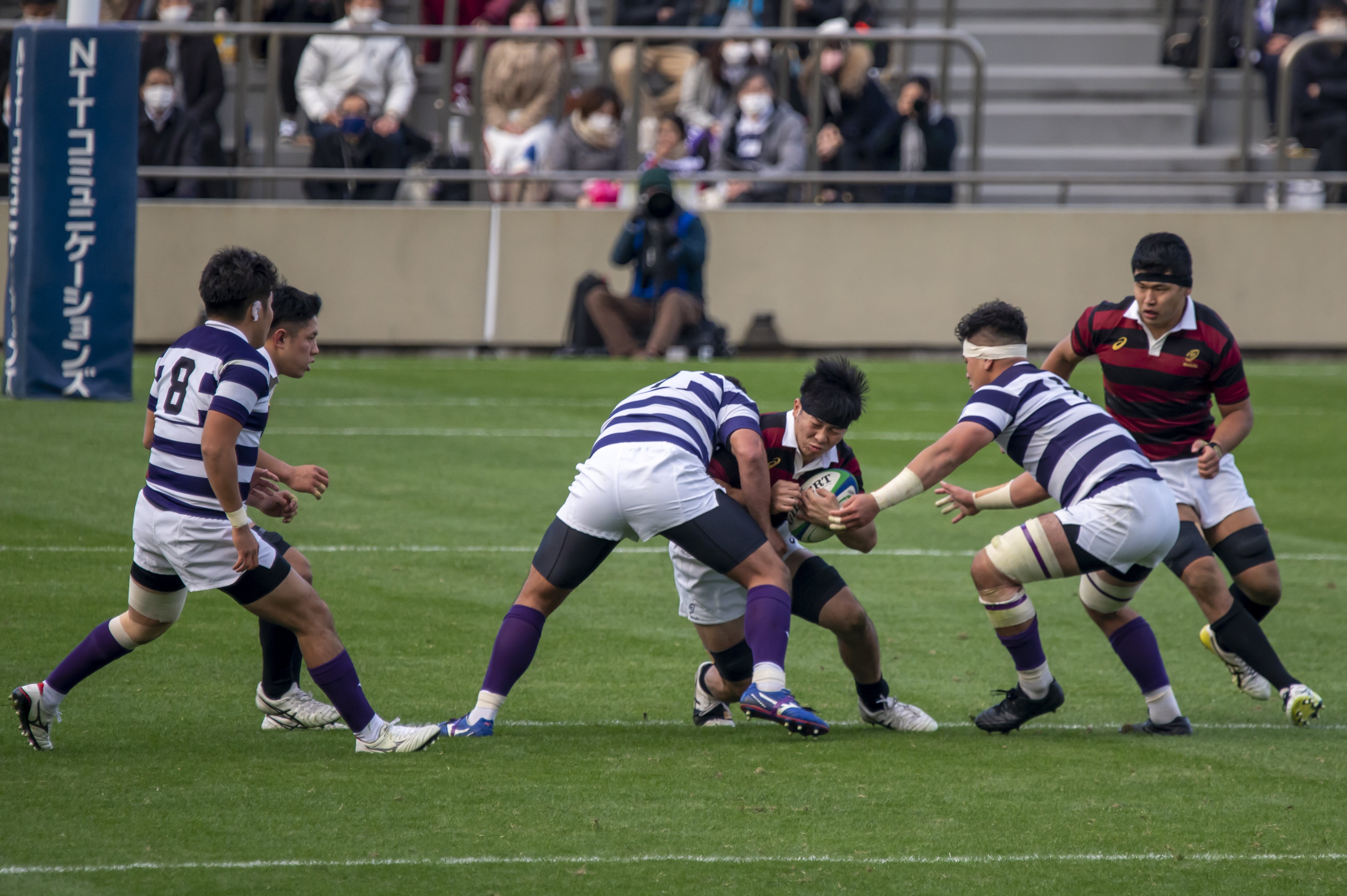 関東大学ラグビー対抗戦21 伝統の明治大学ー早稲田大学 後半 秩父宮ラグビー場 ゴールドラッシュ Note