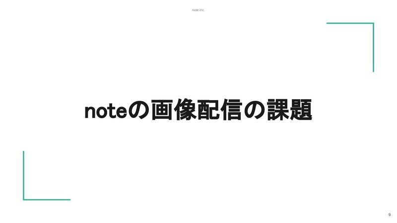 スライド:noteの画像配信の課題