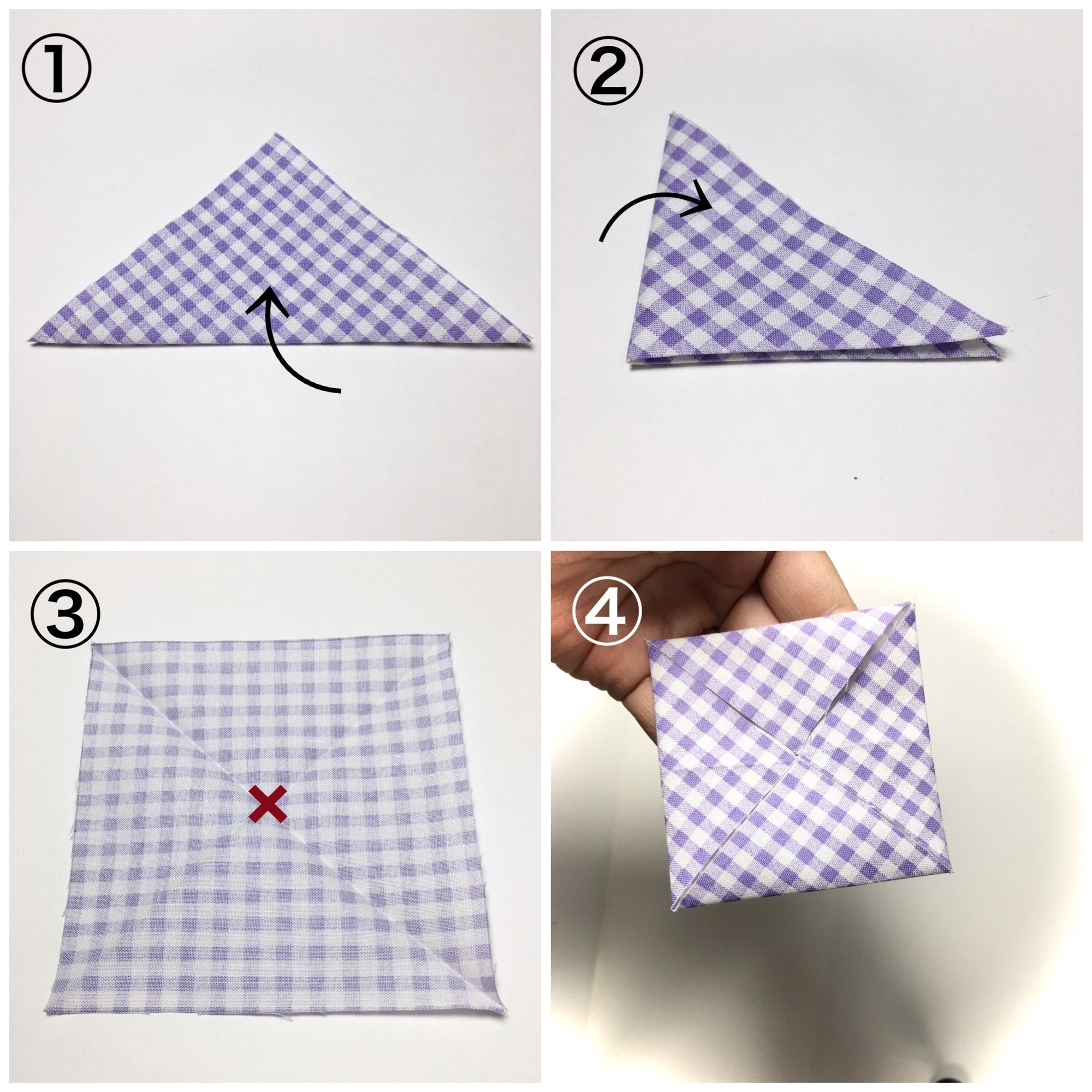 おりがみフラワーコインケースの作り方｜酒井まゆみ／パッチワークデザイナー、指導員・刺し子愛好家