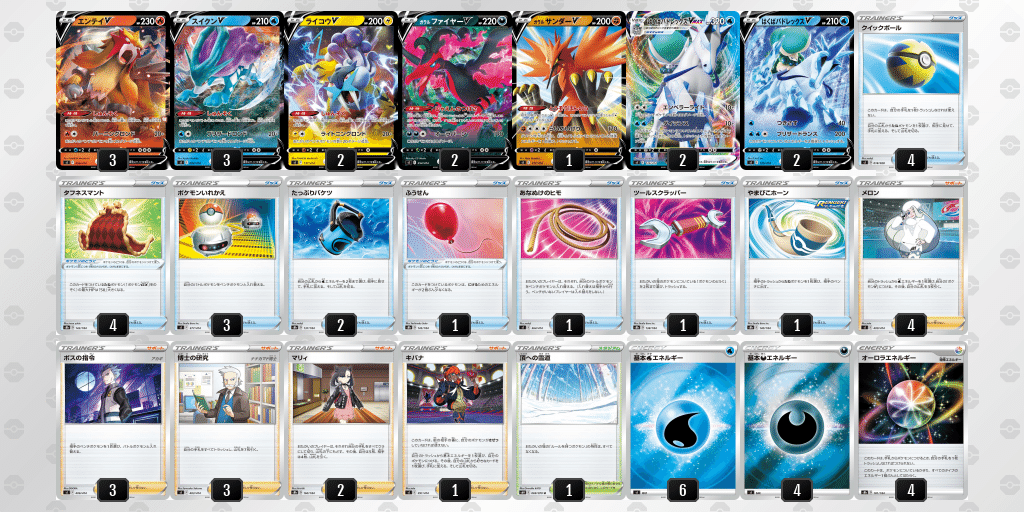 エンテイ スイクン ライコウのデッキ紹介with白馬 ソロ Note エンテイ スイクン ライコウのデッキ紹介with白馬 ソロ Note