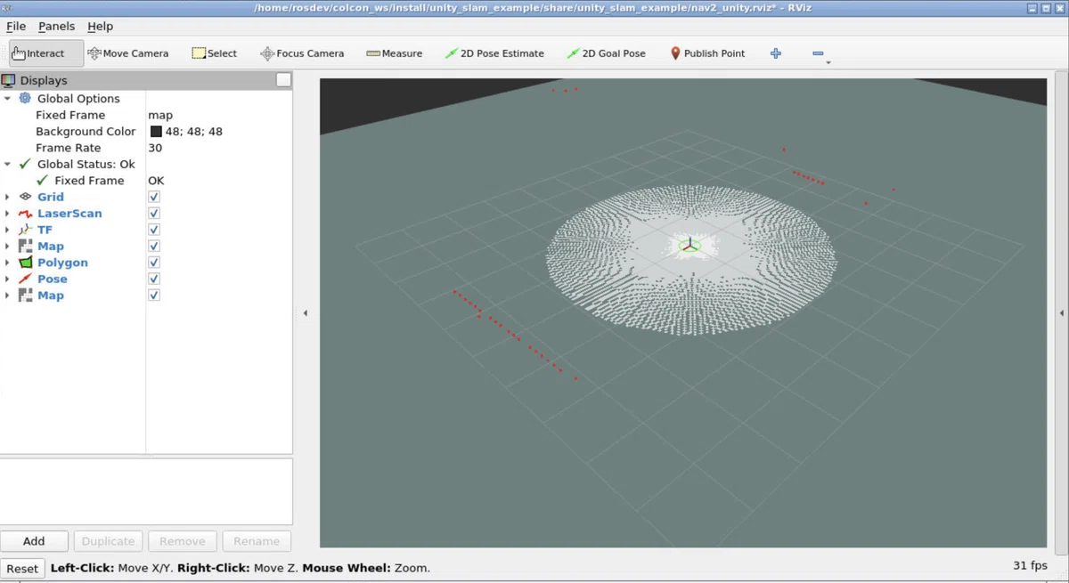 Unity Robotics Hub 入門 (7) - Navigation 2 SLAM Example｜npaka