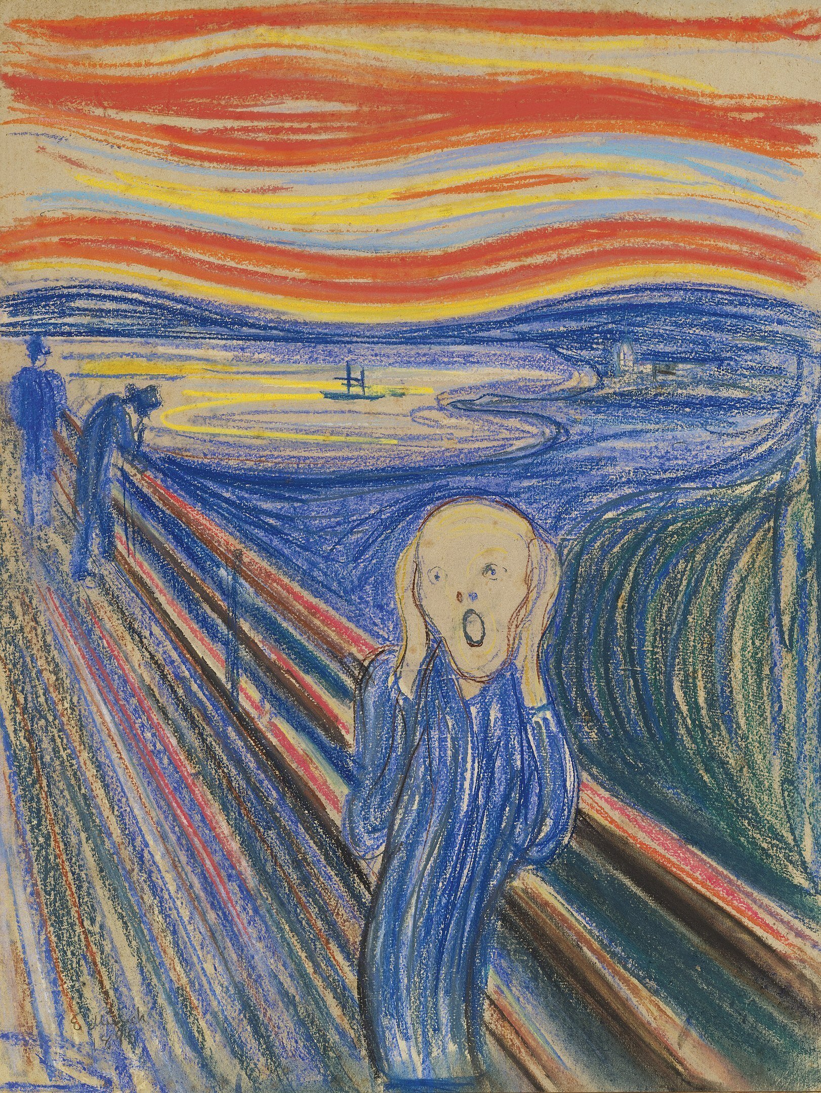 ムンク＜叫び＞と同じノルウェー美術館収蔵画家　Sigurd Eriksen 油絵 ムンク＜叫び＞と同じノルウェー美術館収蔵画家Sigurd Eriksen 油絵