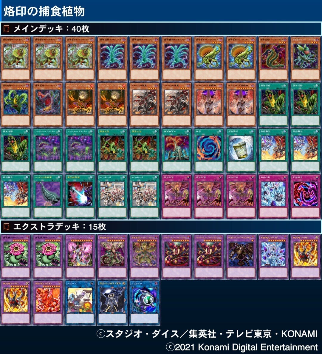 2021/12【捕食植物】:最強新規「烙印融合」登場!過去構築壊滅 2021/12【捕食植物】:最強新規「烙印融合」登場!過去構築壊滅