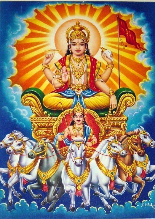 インド神話と宝石のお話 太陽神スーリヤの象徴とルビーについて 天竺奇譚 Note