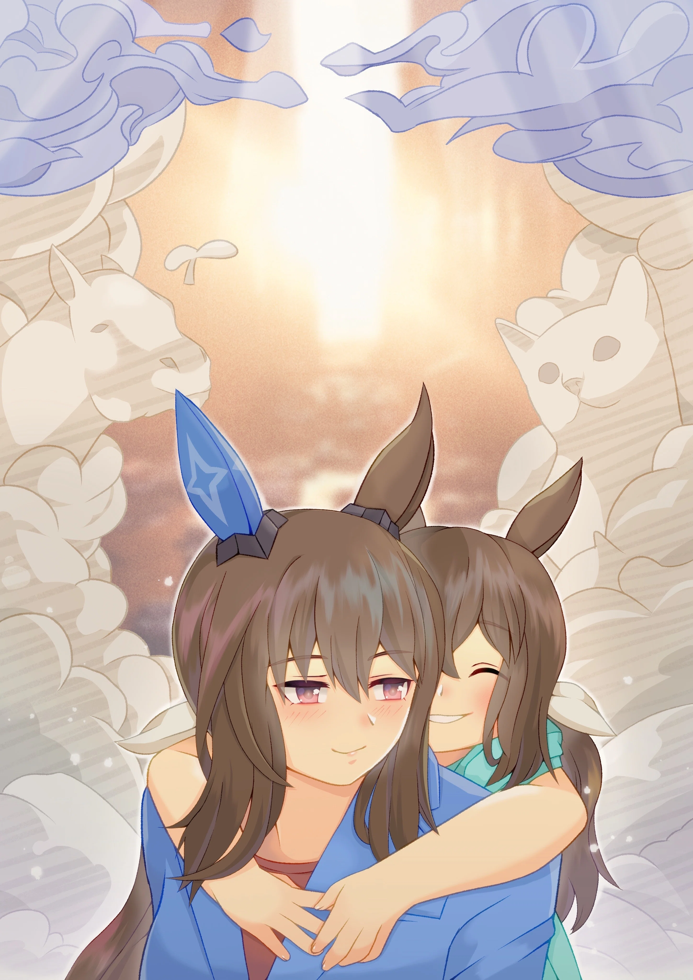 名作作品×ウマ娘 第6弾。ソウルフルワールドより アドマイヤベガ双子