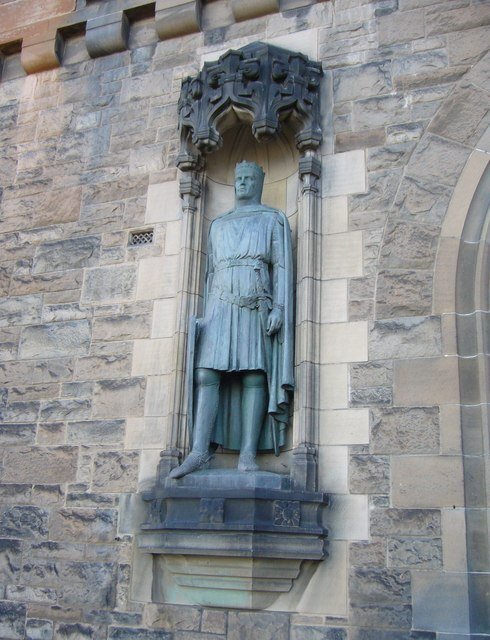 エディンバラ城にあるロバート1世の像