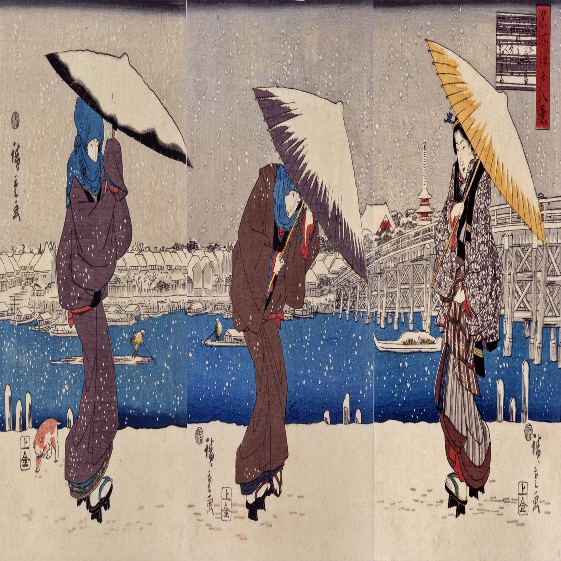 江戸時代のイヌが雪の中を駆けまわっているのか 確かめてみた 太田記念美術館
