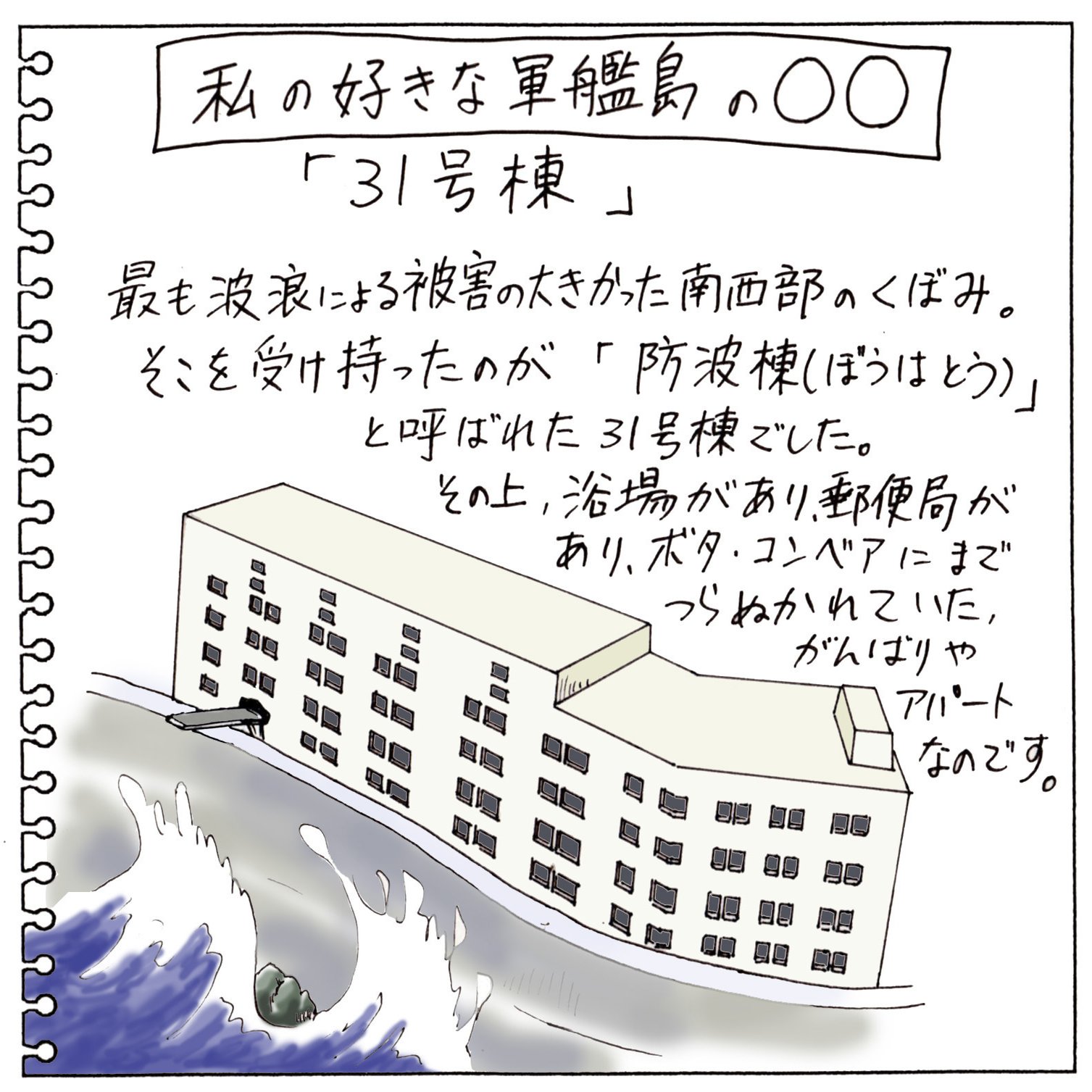 軍艦島イラスト録 江島 達也 対州屋 Note