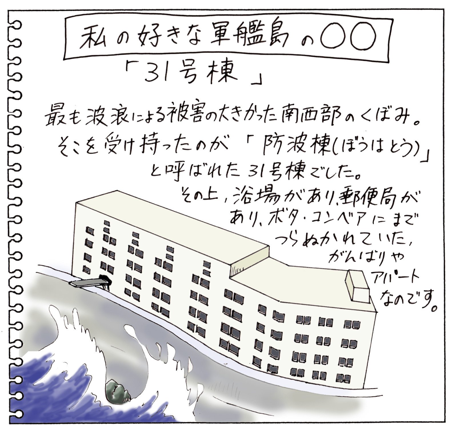 軍艦島イラスト録 江島 達也 対州屋 Note 軍艦島イラスト録 江島 達也 対州屋 Note