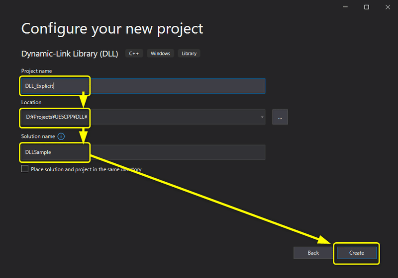 UE5 EA Visual Studio 2019 動的リンクライブラリ(.dll)を作成してUEで使用する｜ポジTA
