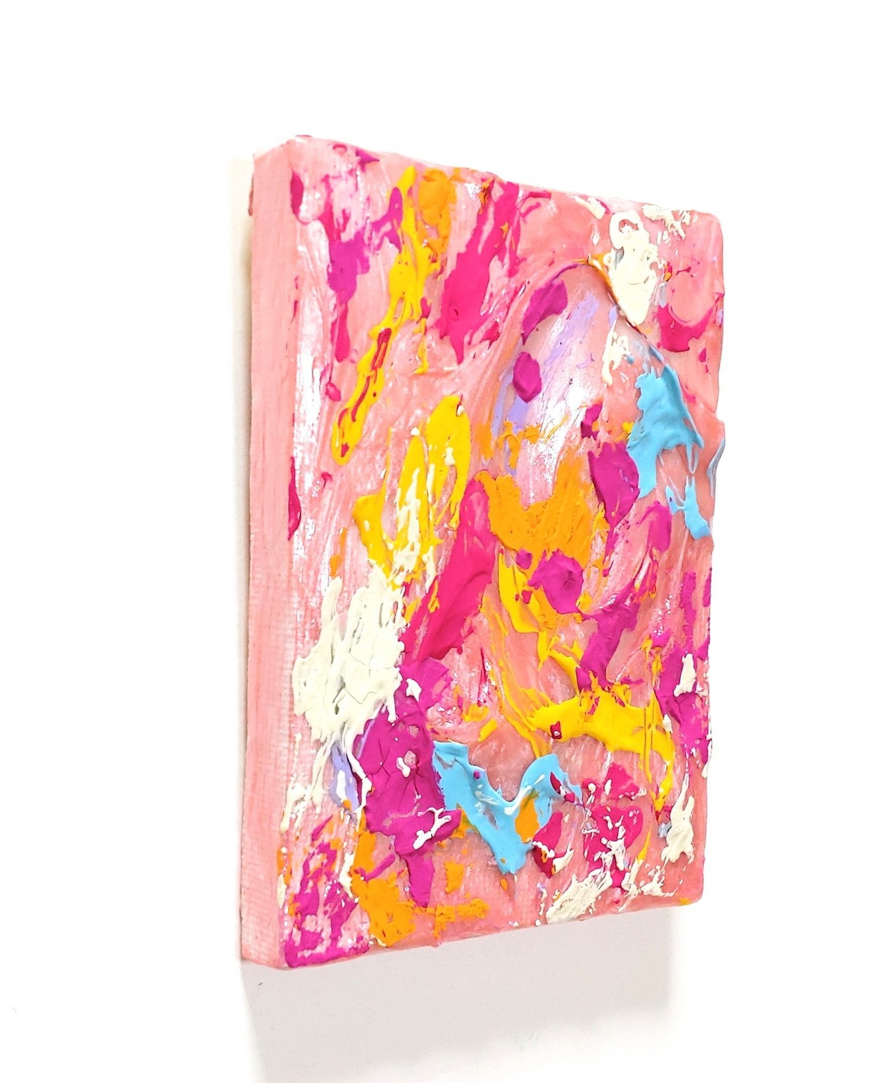 ミニアート「ワオキツネザルの横顔」アクリル画  原画 ミニアート「ワオキツネザルの横顔」アクリル画 原画