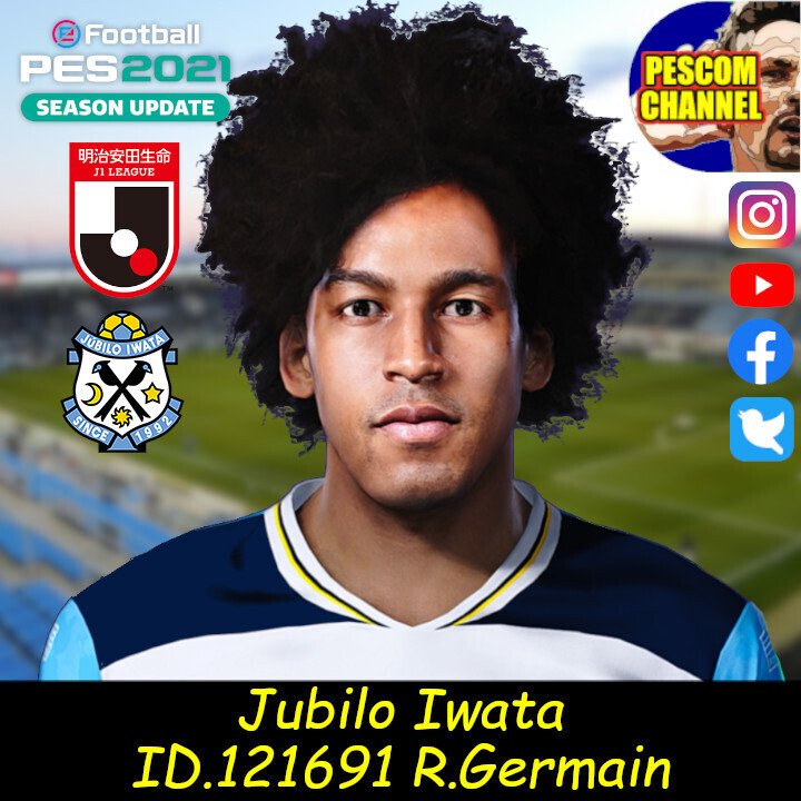ジャーメイン良 選手/ジュビロ磐田|pes2021/pc版/Face mod ジャーメイン良 選手/ジュビロ磐田|pes2021/pc版/Face mod