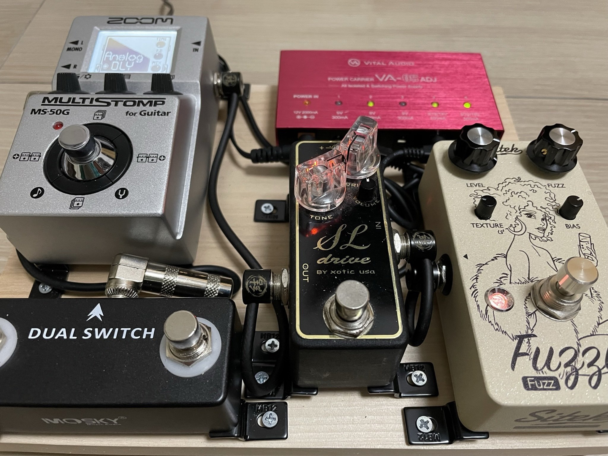 エフェクター エフェクターボード ボリュームペダル パワー