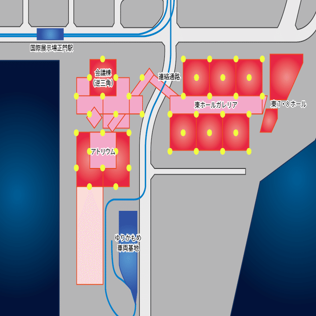 ビッグサイトのはなし 東西通路は途中でゆりかもめと交差することがわかって急遽設計変更した 説は時系列的におかしい 長沢めい Note