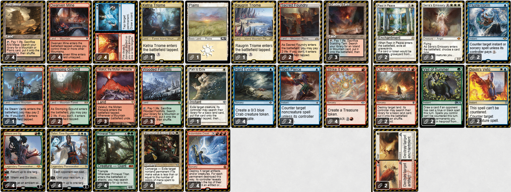 MTG【タイタンヴァラクート】デッキパーツセット(モダン) MTG【タイタンヴァラクート】デッキパーツセット(モダン)