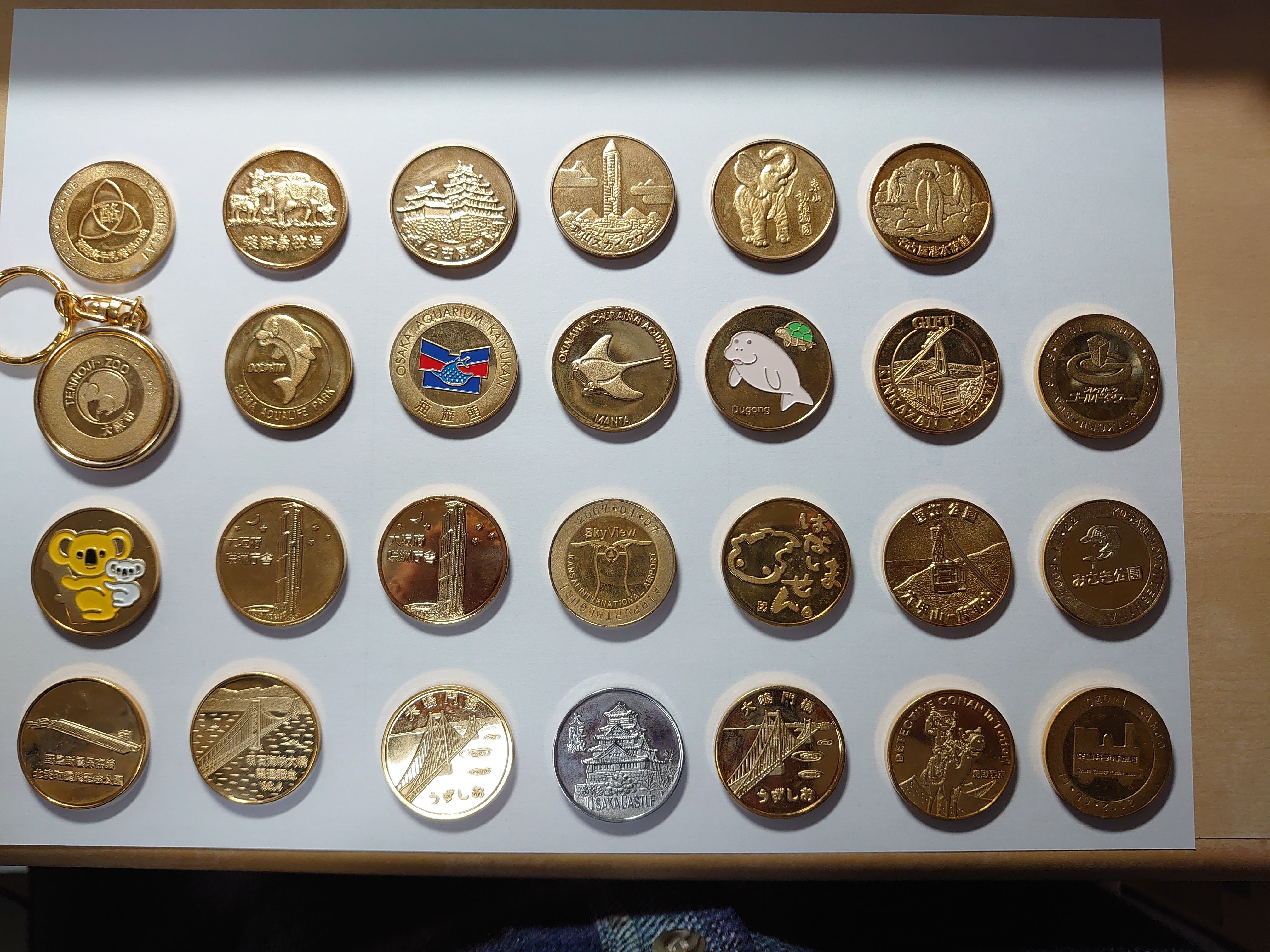 記念メダル　1983年　大阪城博覧会　希少　ゴールド\u0026シルバー2枚セット