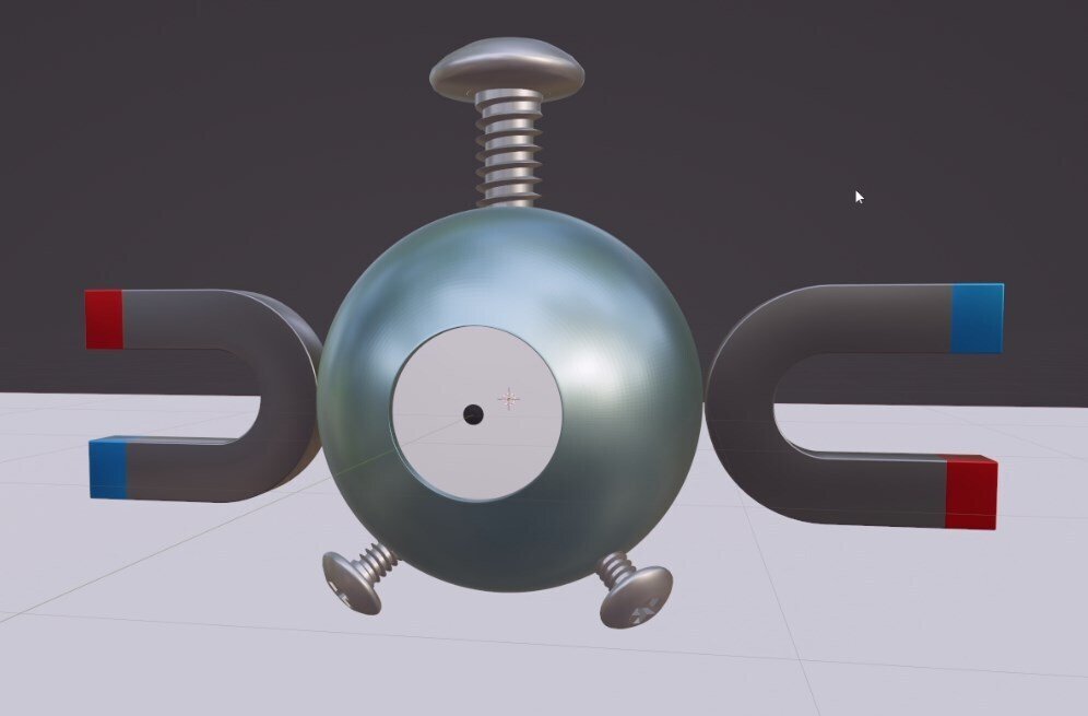 Blender日誌 ポケモンのコイル レアコイルを作ってみる Unsoluble Sugar Note Blender日誌 ポケモンのコイル レアコイルを作ってみる Unsoluble Sugar Note