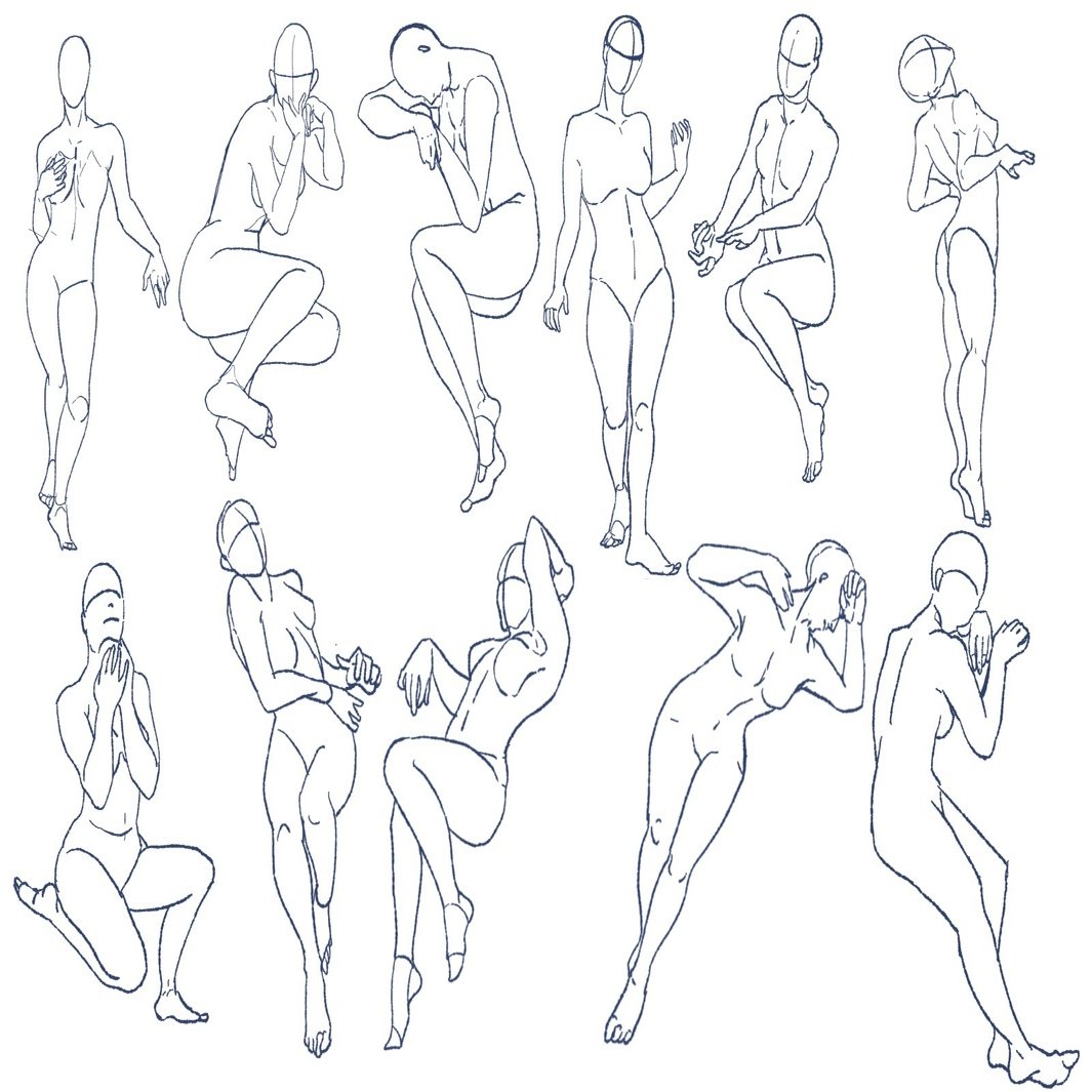 13ヶ月間 毎日クロッキーとかしつつ 22年1月もなんだかんだで絵の練習したよ 岡崎 つく Note