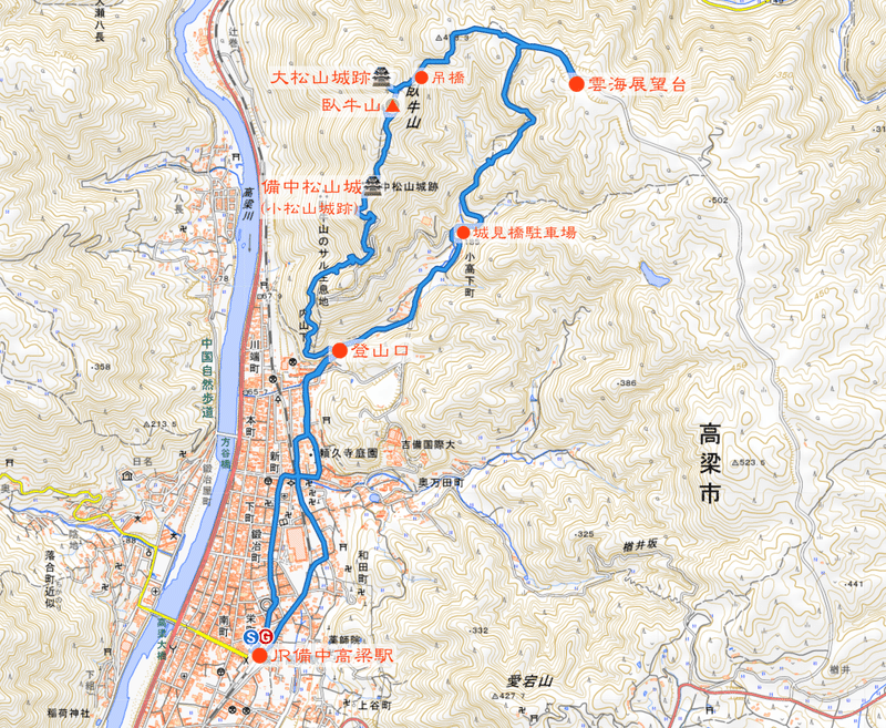 ハイキング 念願の備中松山城を目指して かぼちゃかべ Note