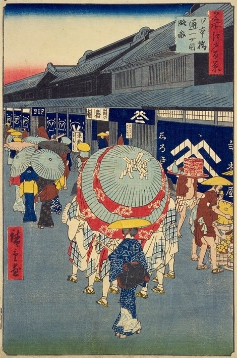 日本橋通一丁目略図」−伝統が通る街で踊って食べて−『名所江戸百景