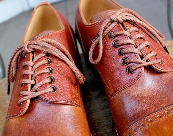 ビンテージな感じのパンチドキャップトゥ/size:27｜BUHI SHOES