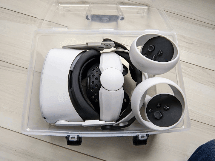  Quest2 VRゴーグル　収納ケース付き メタクエスト用のポータブル収納バッグ,すべてのVRヘッドセット