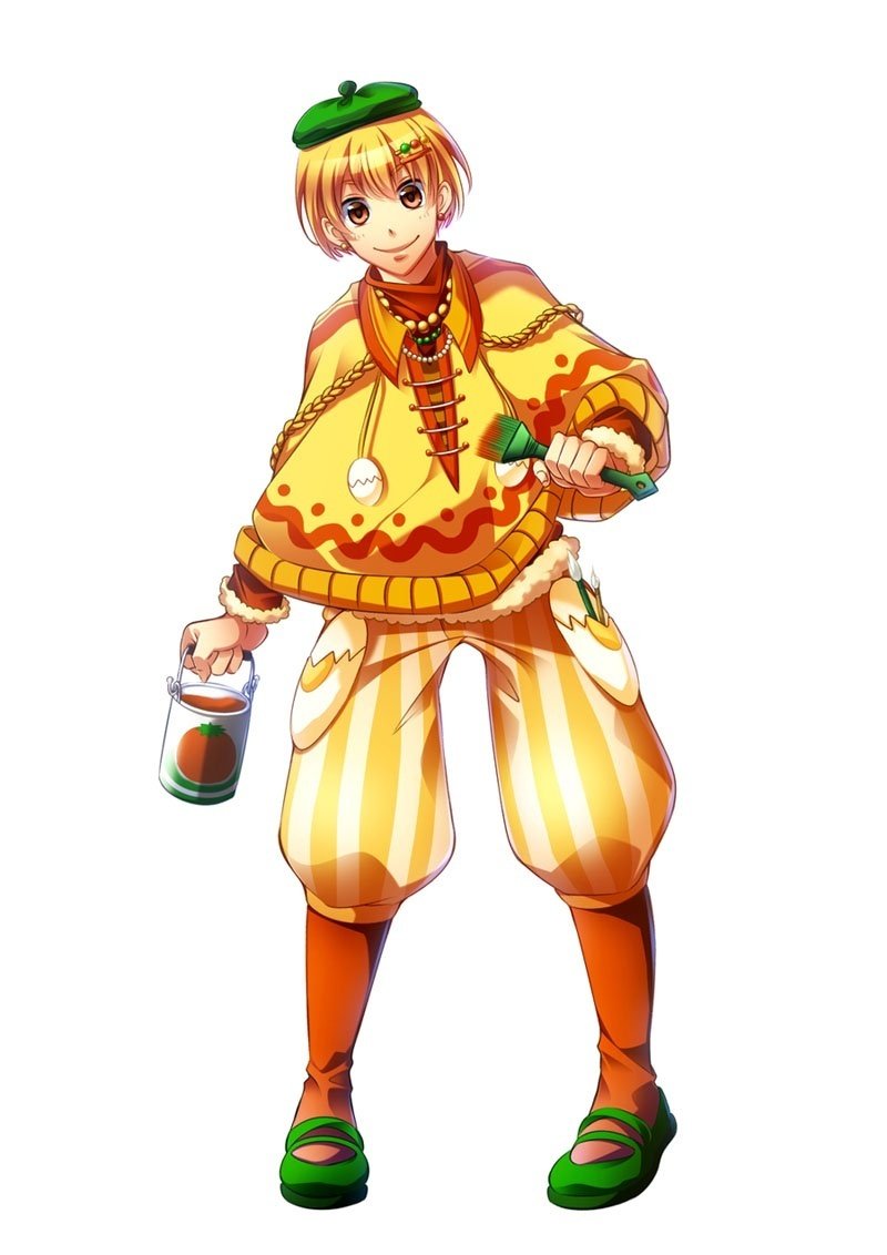手描きイラスト　ミニ色紙　夏喫茶／オムライス オムライス #pixelart #ドット絵」|ZiMA ドット絵グッズ販売中